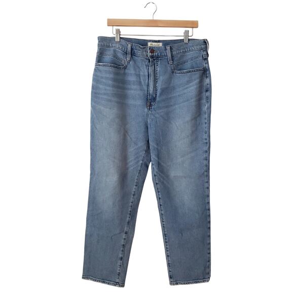 Madewell The Momjean in Florian Wash: TENCEL Denim Yoke-Pocket Edition Size 31 - Picture 1 of 11